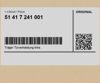 Кронштейн обивка дверь левый mini coupé r58 r56 lci cabrio r57 lci clubman фото №1