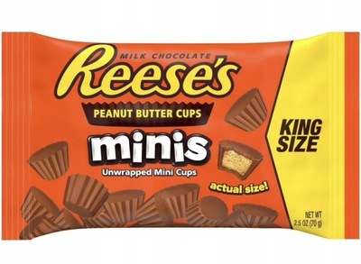 REESE'S Minis King Size Mini Babeczki z Masłem Orzechowym 70g