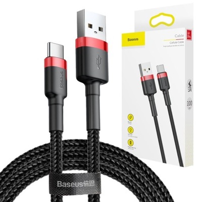 Kabel USB USB-C BASEUS 3A 1m nylonowy oplot