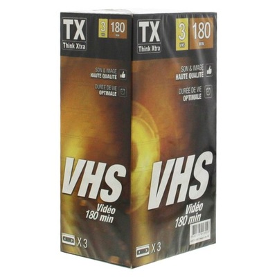 Kaseta Tx VHS Think Xtra 180 min