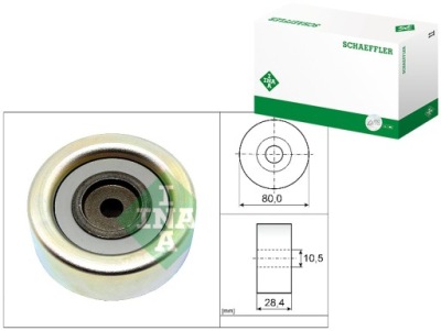 Ролик напрямна ремінь клиновий mitsubishi l200 triton pajero sport ii фото №1