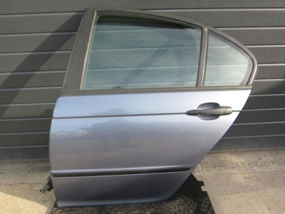 Bmw e46 sedan двері ліва задні задня stahlblau лівий фото №1