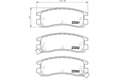 MINTEX TRINKELĖS STABDŽIŲ BUICK REGAL 3.1 