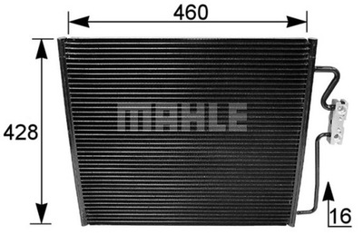 РАДІАТОР DO KLIMAT.BMW E38 728 95-97 MAHLE AC 154 001S КОНДЕНСАТОР,