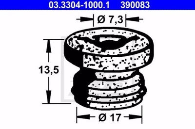 03.3304-1000.1/ATE ПРОБКА БАЧКА ЖИДКОСТИ ТОРМОЗНОЙ