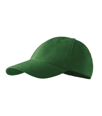 6P czapka unisex zieleń butelkowa nastawialna,3050600