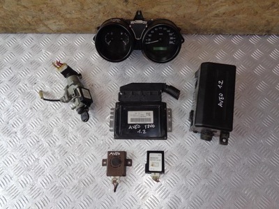 Бортовой компьютер набор иммобилайзер запуск chevrolet aveo t200 kalos 1.2 8v 03- фото №1