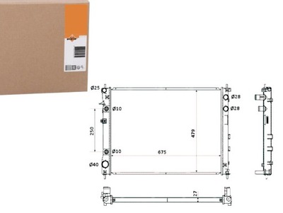 Радіатор subaru tribeca 3,0/3,6 05- фото №1