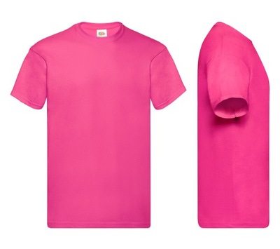 Koszulka T-shirt FRUIT OF THE LOOM Fuchsia L