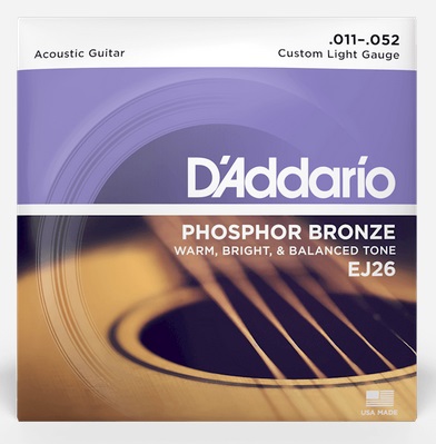 Struny gitarowe D'ADDARIO EJ 26 (akustyk) -komplet