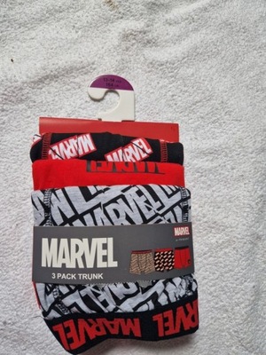 PRIMARK FAJNY 3PK BAWELNIANYCH BOKSEREK MARVEL 164CM