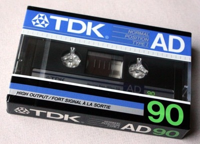 TDK AD 90, rok 1985, USA, Pewex.