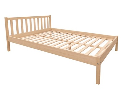 Łóżko drewniane Berno 160x190 niemalowane
