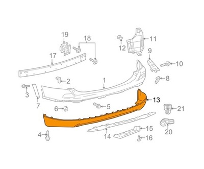 БАМПЕР ЗАДНИЙ TOYOTA RAV 4 16- 521690R010