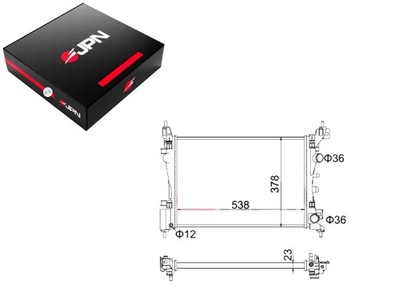 РАДИАТОР ДВИГАТЕЛЯ JPN