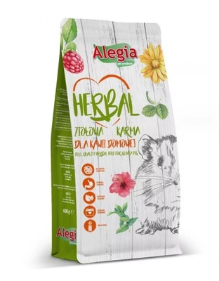 Alegia Herbal ziołowa karma dla świnki 600g