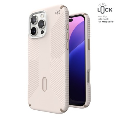 Etui iPhone 16 Pro Max Kremowe Speck Presidio2 Grip ClickLock & MagSafe