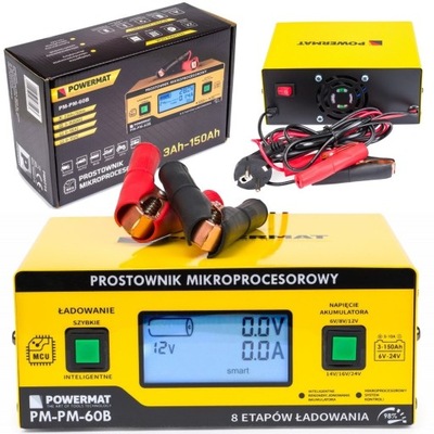 PROSTOWNIK ELEKTRONICZNY ŁADOWARKA 6/24V 10A