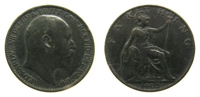 234. WIELKA BRYTANIA , FARHTING, 1902