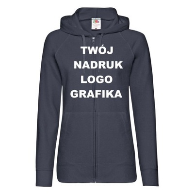 Bluza z WŁASNYM NADRUKIEM napisem [AZ] S 163cm