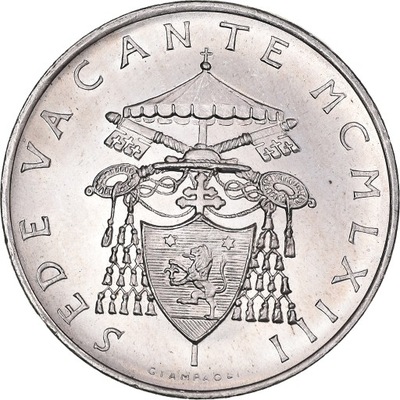 Moneta, PAŃSTWO WATYKAŃSKIE, Sede Vacante, 500 Lir
