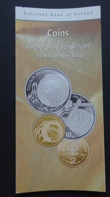 10 zł 2006 DZIEJE ZŁOT.POLONIA-fold,stan I-,j.ang