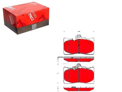 Гальмівні колодки гальмівні lexus перед gs 05- trw фото №1