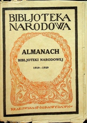 Almanach Bibljoteki Narodowej 1929 r.