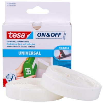 TESA RZEP W TAŚMIE BIAŁY ON & OFF UNIVERSAL 2,5Mx20MM 1SZT