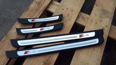 S4 b8 lift накладки молдинг пороговые накладки 4x фото №1