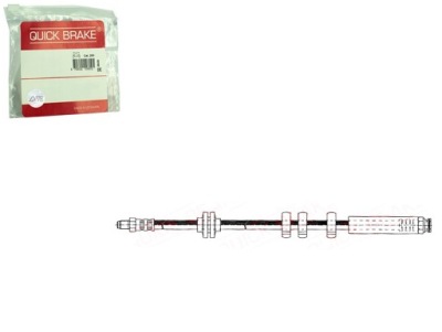 Шланг гальмівний гнучкий перед l/p fiat cinquecento seicento 600 фото №1