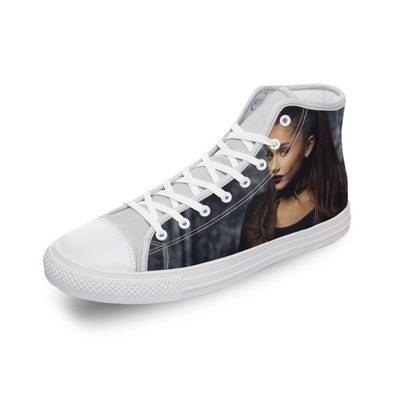 espadryle Ariana Grande wysokiej góry brezentowych