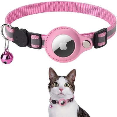 Pet GPS Tracker Airtag Case Collar for Cat with Protective Case Anti Lost