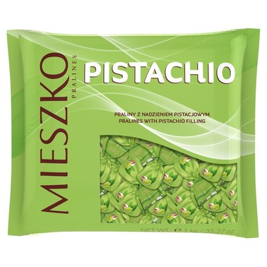 Praliny Mieszko PISTACHIO z Nadzieniem Pistacjowym 1000g