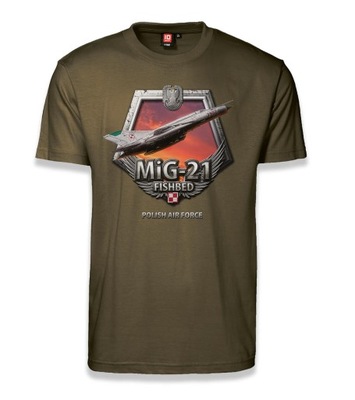 Koszulka Radziecki myśliwiec MiG-21 t-shirt L