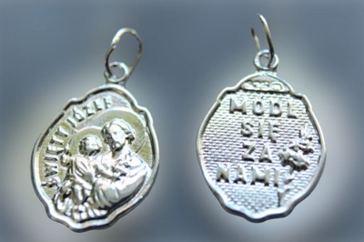 Medalik srebrny św. Józef 2 g