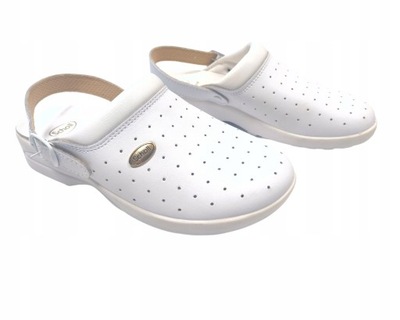SCHOLL KLAPKI DAMSKIE BIAŁE MEDYCZNE 37 1ŻUJ