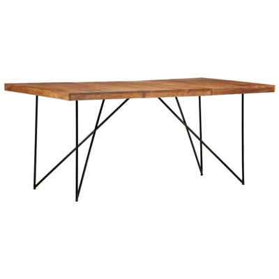 Stół do jadalni, 180 x 90 x 76 cm, lite drewno aka