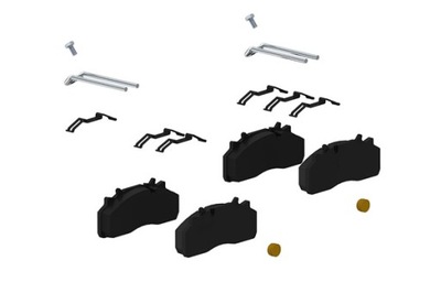 WABCO ZAPATAS DE FRENADO PARTE DELANTERA DAF LF 55 SAF B INTRADISC PLUS SK SKRS  