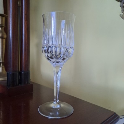 PIĘKNA KRYSZTAŁOWA LAMPKA ,KIELICH - 20CM.- JEDYNA!