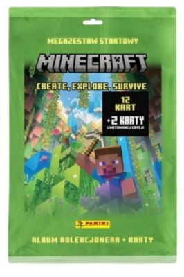 MEGA ZESTAW STARTOWY MINECRAFT PANINI