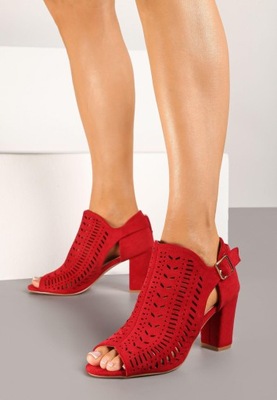 Born2Be Czerwone Botki damskie 38 Ekozamsz