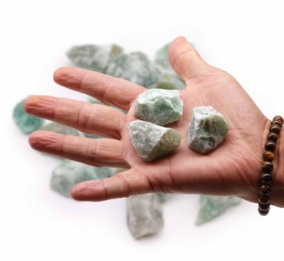 SUROWY kamień JADEIT NATURALNY amulet RÓWNOWAGI i HARMONII