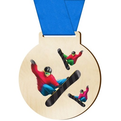 Medal dla sportowca nagroda sportowa snowboard dla zawodnika drużyny