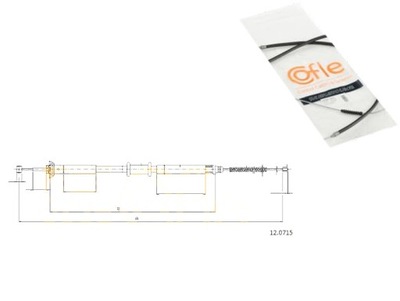 CABLE BRAKES MANUAL FIAT COFLE - milautoparts-fr.ukrlive.com