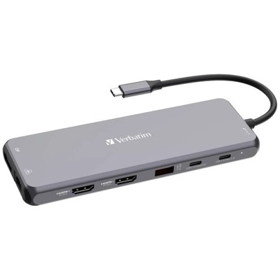 Hub USB Verbatim Multi Port CMH-13: 2x USB-C PD, 1xUSB-A 3.1, 3xUSB-A 3.0,