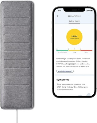 WITHINGS SLEEP ANALYZER MONITOR ANALIZATOR SNU POD MATERAC Z APLIKACJĄ