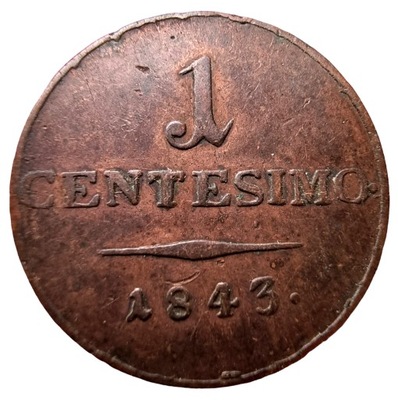 NumisMATI (nr. 236) 10 centesimo 1843