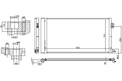 NISSENS CONDENSADOR DE ACONDICIONADOR JAGUAR XE XF II 2.0 03.15-  