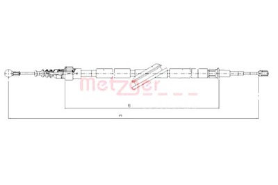 METZGER ТРОС ТОРМОЗНОЙ РУЧНОГО